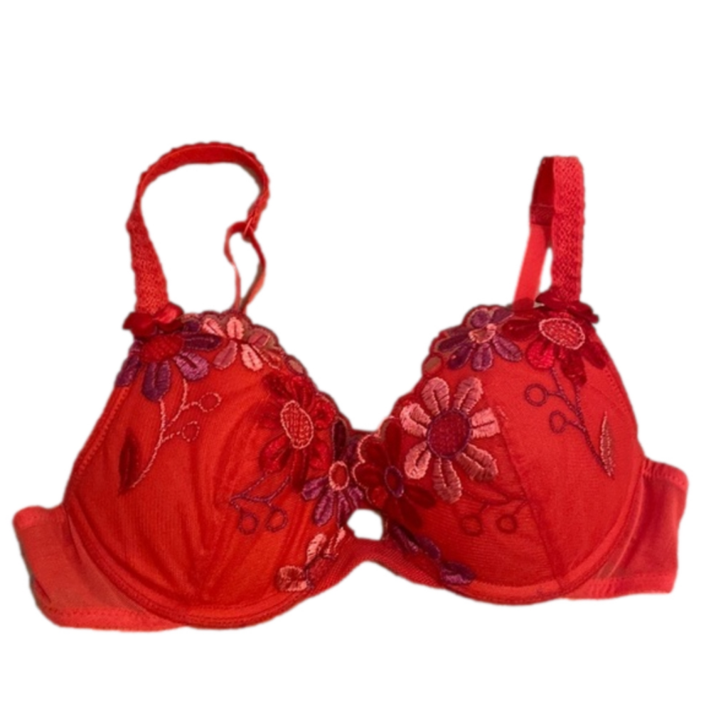 Victoria’s Secret light push up red bra . Size 34A